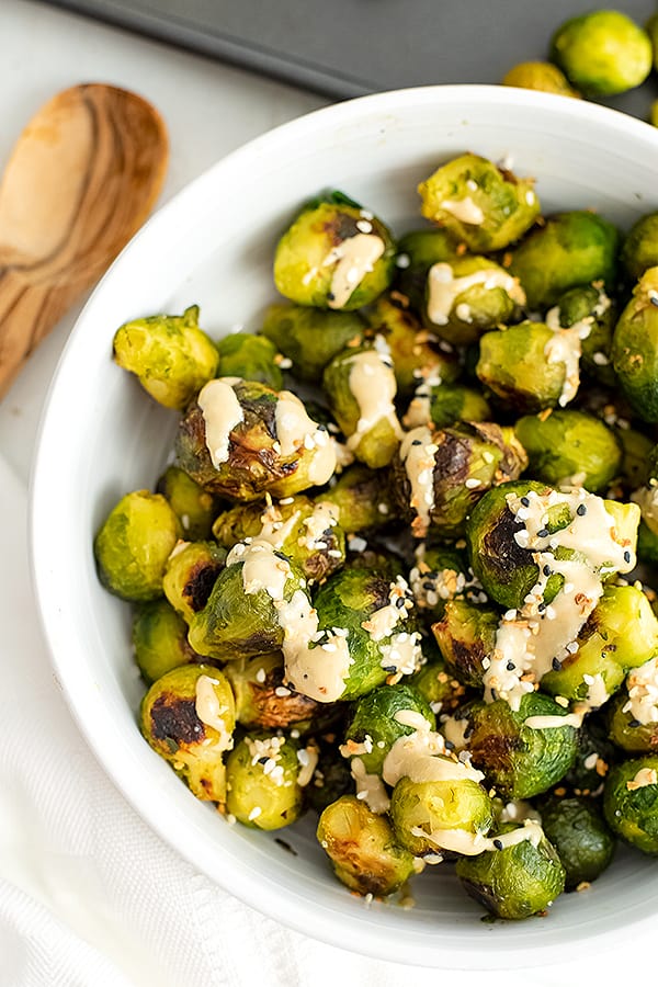 How to Cook Frozen Brussel Sprouts (air fryer, oven) - Bites of Wellness