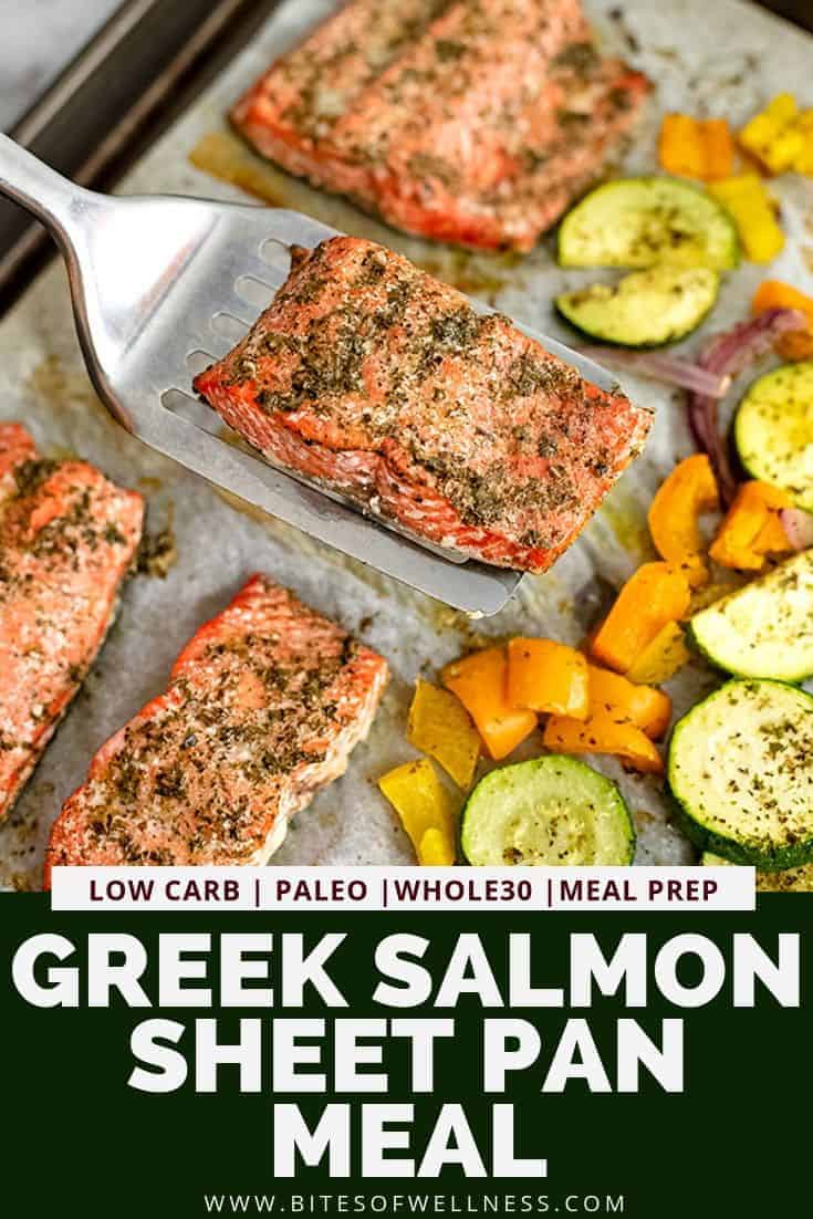 Greek Salmon and Vegetables Sheet Pan Meal - Bites of Wellness