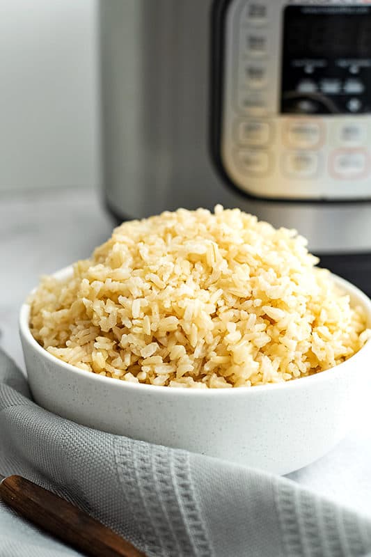 Instant Pot Jasmine Rice (White + Brown) Bites of Wellness