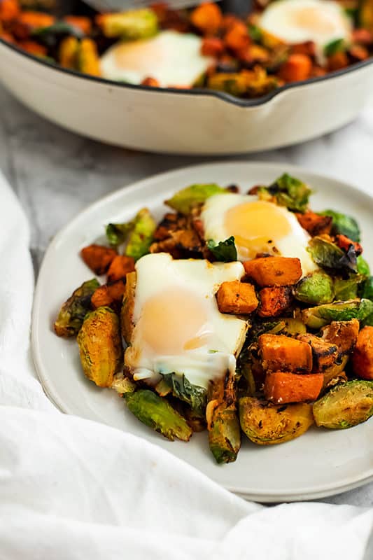 Sweet Potato Brussel Sprout Hash (Whole30, Paleo) Bites of Wellness