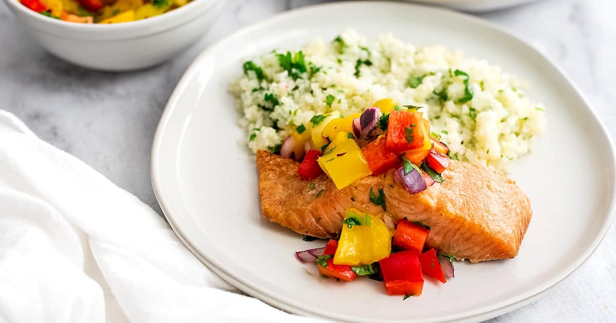Mango Salsa Salmon (Whole30, Paleo) Bites of Wellness