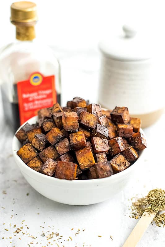 Crispy Balsamic Tofu (Easy and Oven Roasted) Bites of Wellness