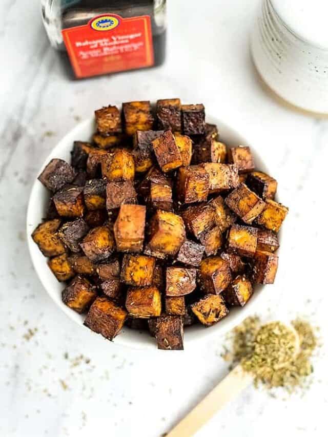 How to Make Crispy Balsamic Tofu - Bites of Wellness