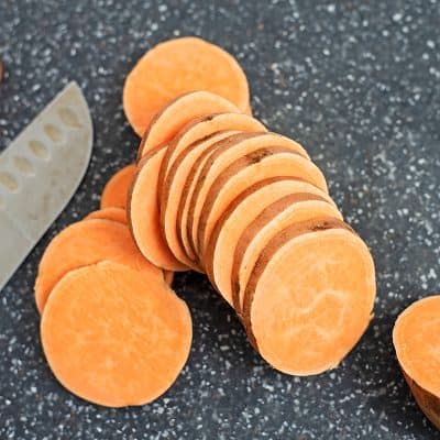 How to make sweet potato chips.