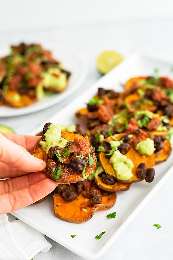 Black Bean Sweet Potato Nachos (Easy and Healthy) | Bites of Wellness