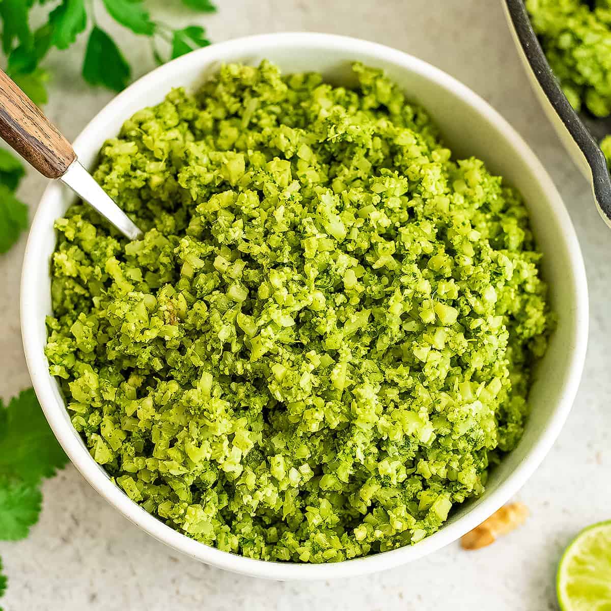 Green Cauliflower Rice 12 Minute Easy Recipe Bites of Wellness