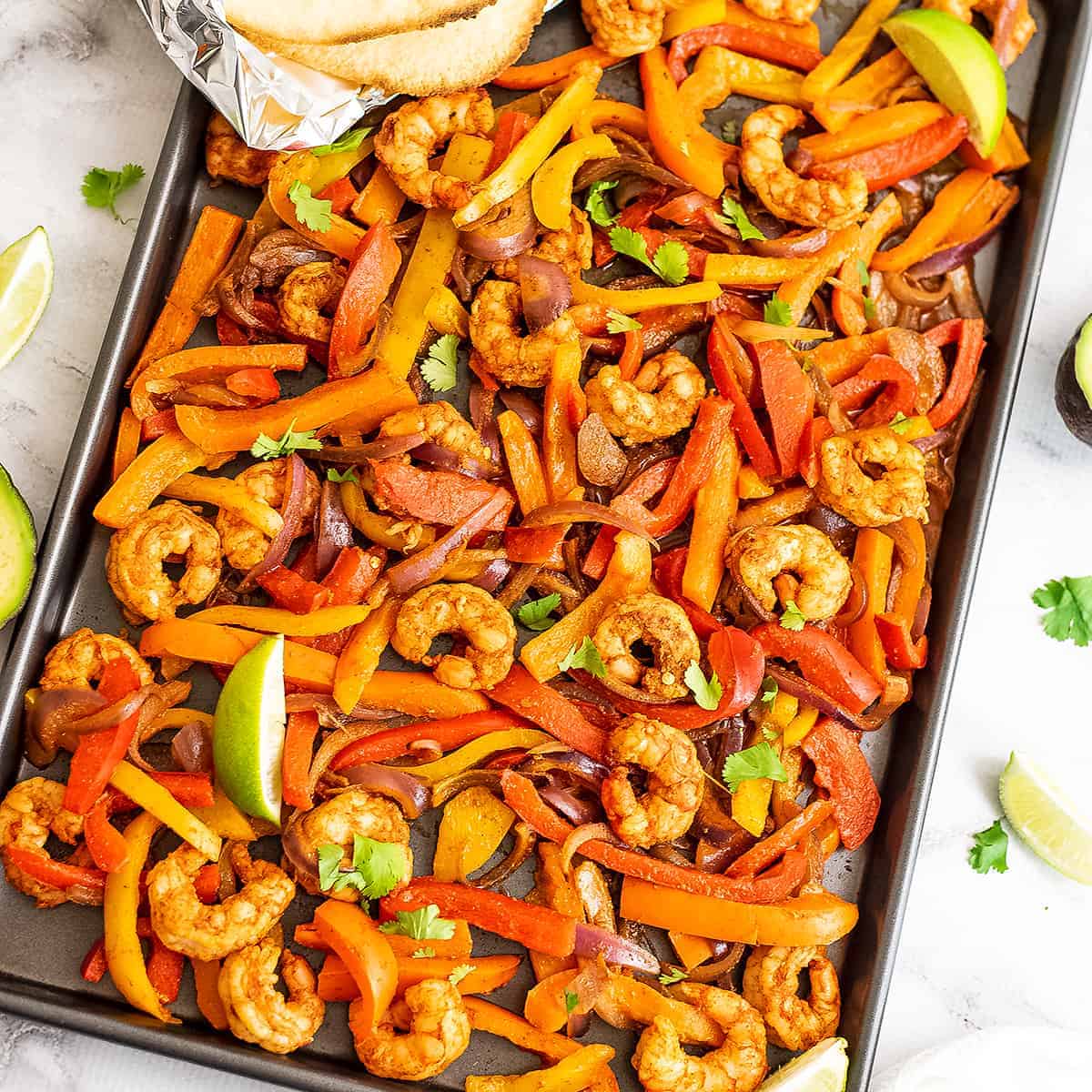 Sheet Pan Shrimp Fajitas Bites Of Wellness