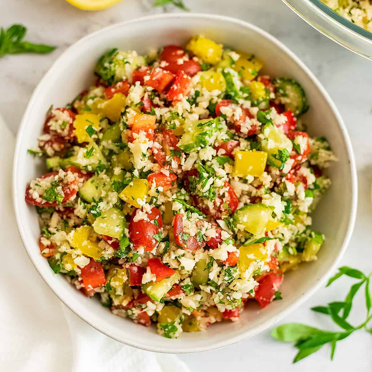 Cauliflower Tabbouleh - Simple, Filling and So Flavorful | Bites of ...