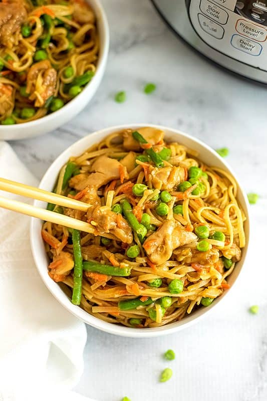 Asian Chicken Pasta (Instant Pot) | Bites of Wellness