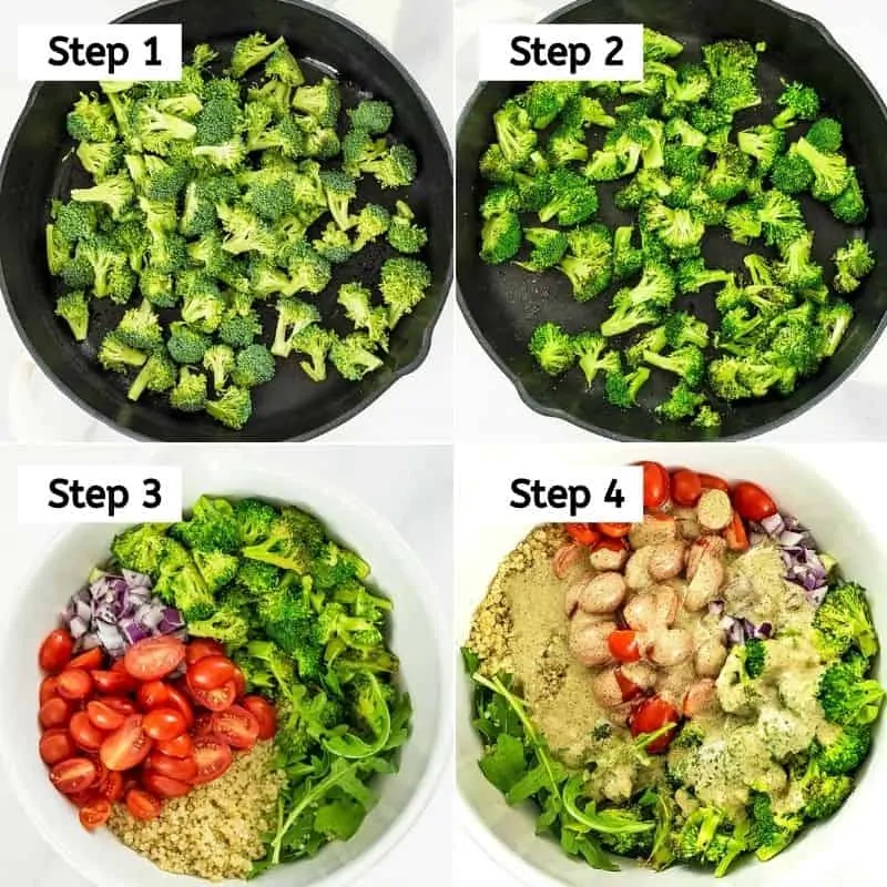 Steps on how to make Italian quinoa salad