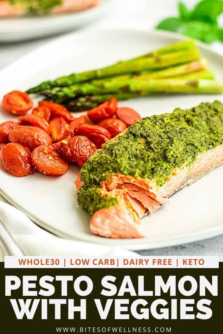 Pesto Crusted Salmon (Simple Sheet Pan Dinner) Bites of Wellness