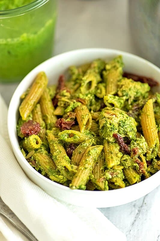 Creamy Pesto Tuna Pasta Easy and Ready In 10 Minutes Bites of Wellness