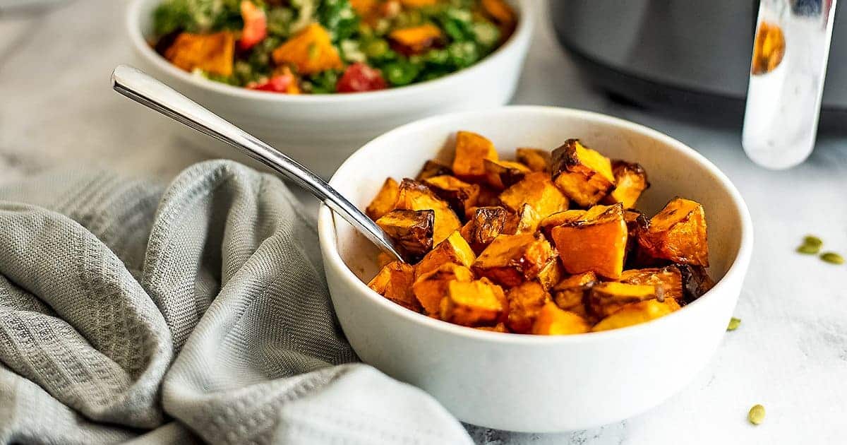 Air Fryer Butternut Squash Cubes - Cozy Cravings