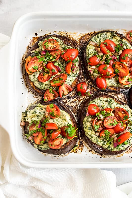 Roasted Balsamic Eggplant Steaks Bites of Wellness