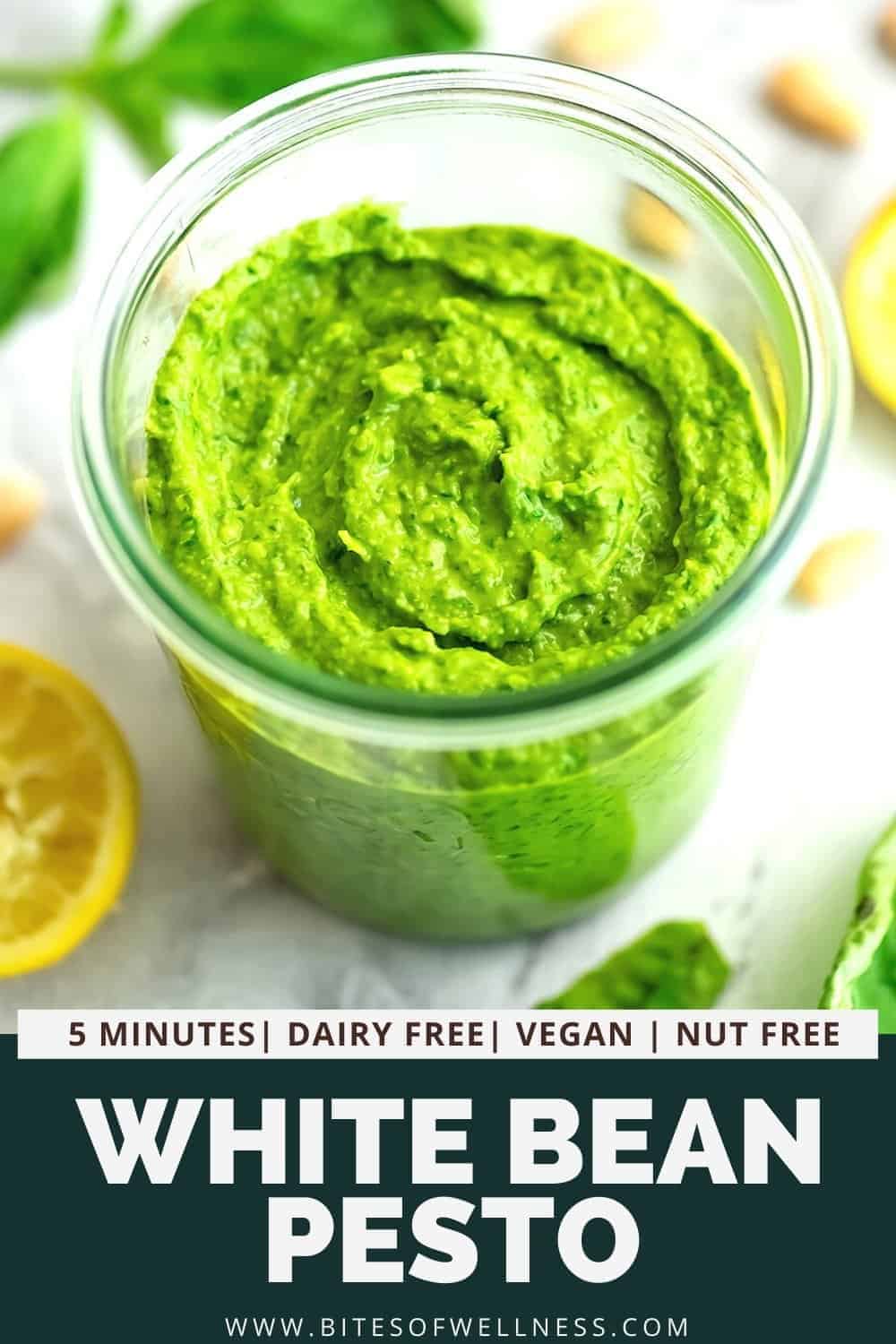 Creamy White Bean Pesto Ready In Just 5 Minutes Bites of Wellness