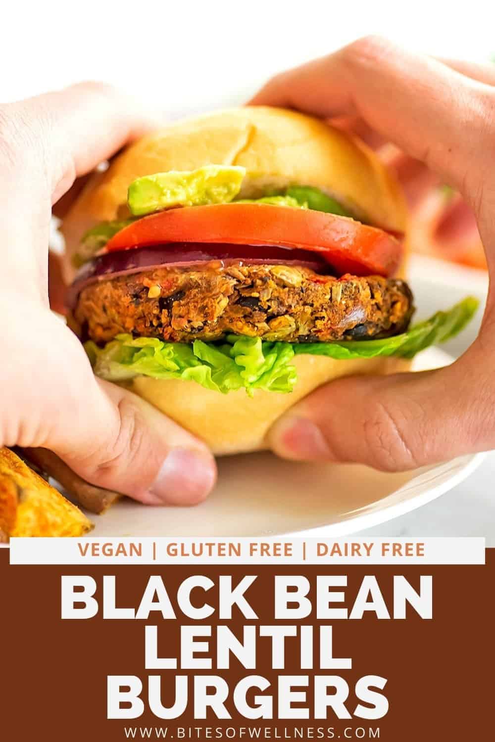 Simple Mexican Black Bean Lentil Burgers (Gluten Free) Bites of Wellness