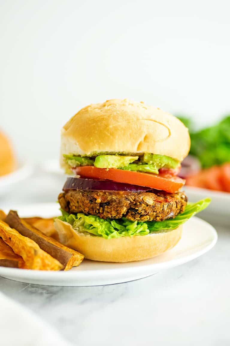 Simple Mexican Black Bean Lentil Burgers (Gluten Free) Bites of Wellness