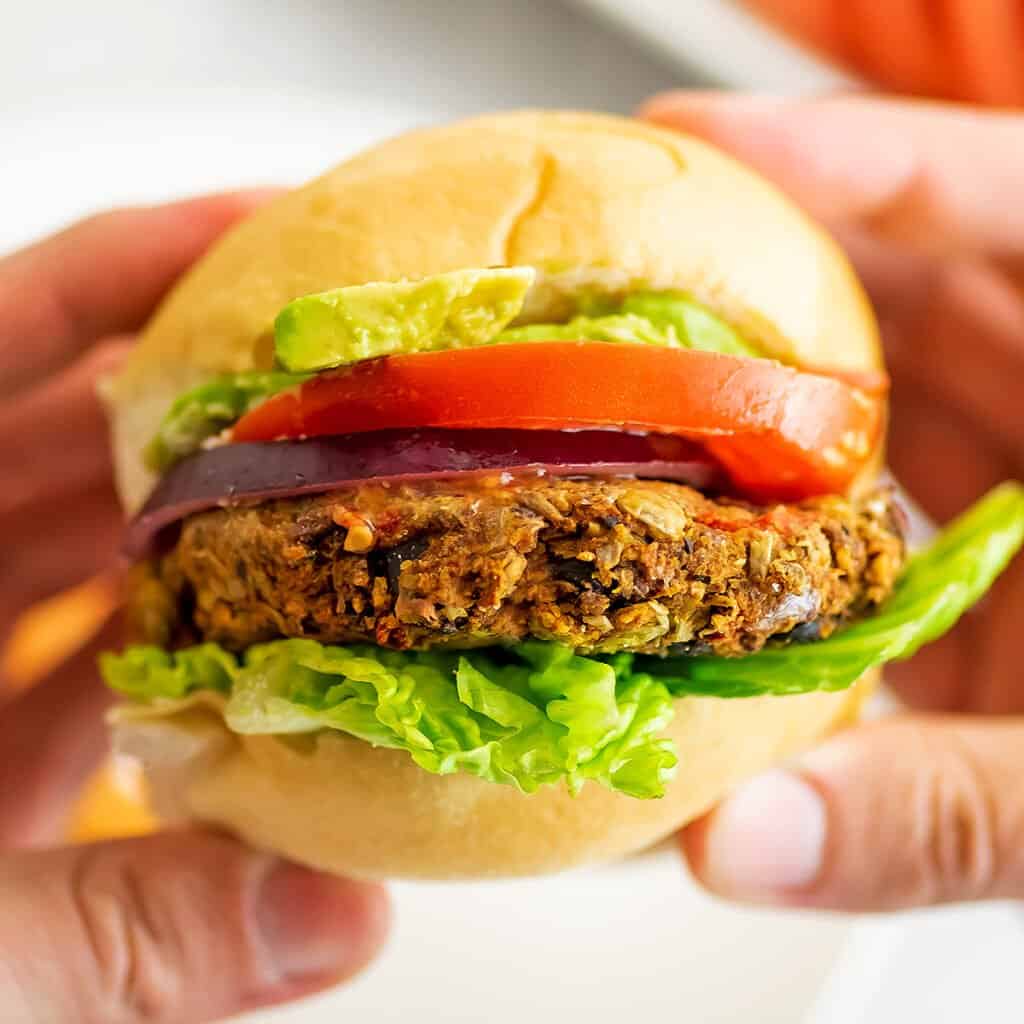 Simple Mexican Black Bean Lentil Burgers (Gluten Free) Bites of Wellness