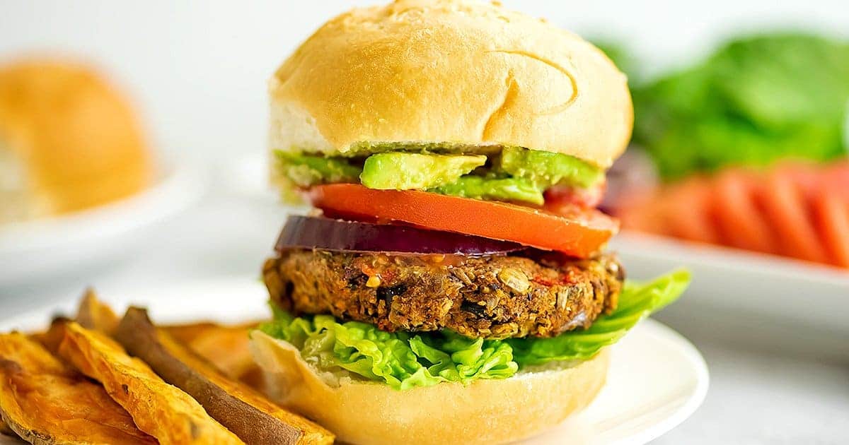 Simple Mexican Black Bean Lentil Burgers (Gluten Free) Bites of Wellness