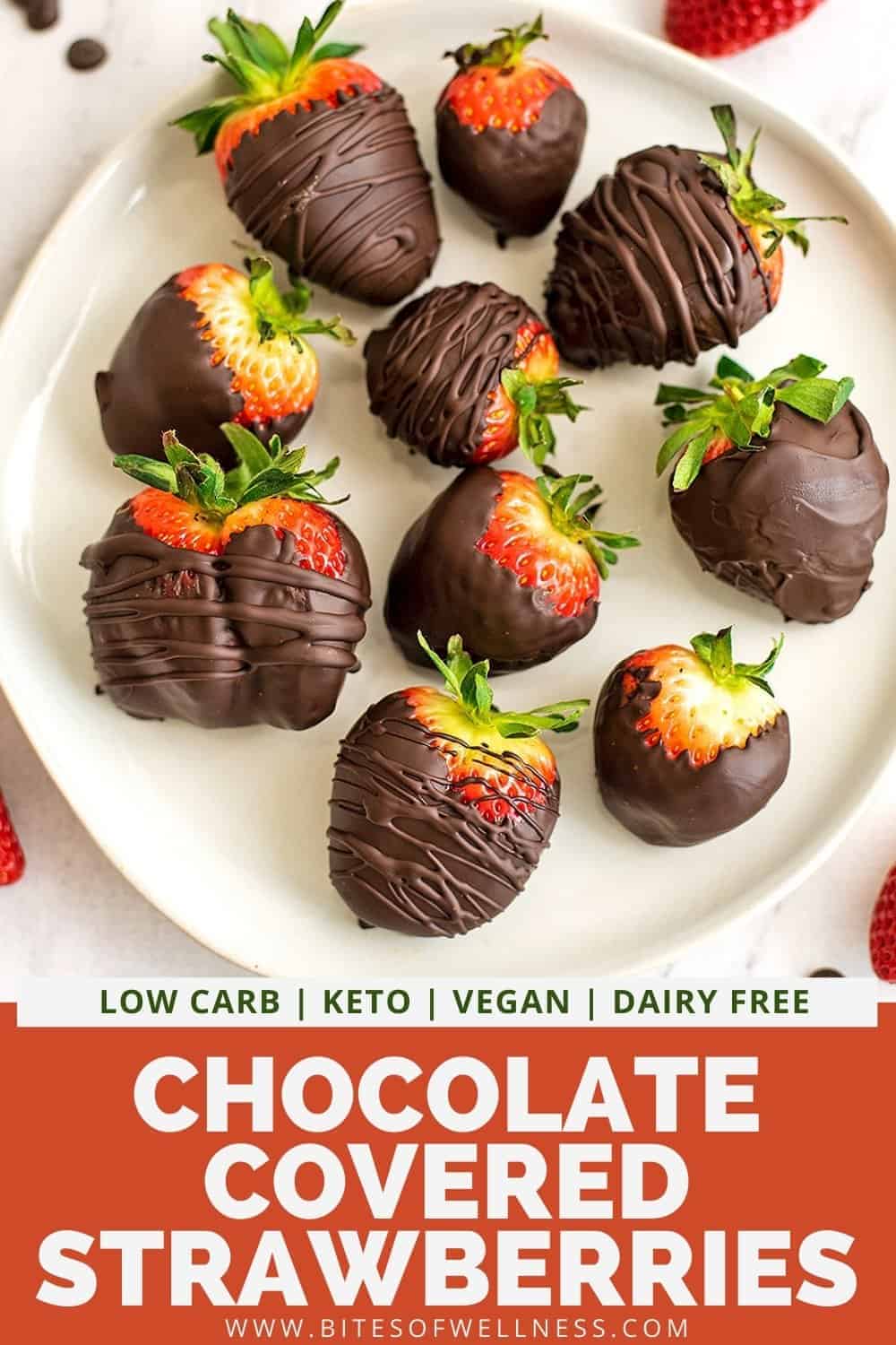 Chocolate Covered Strawberries (Vegan, Keto) Bites of Wellness