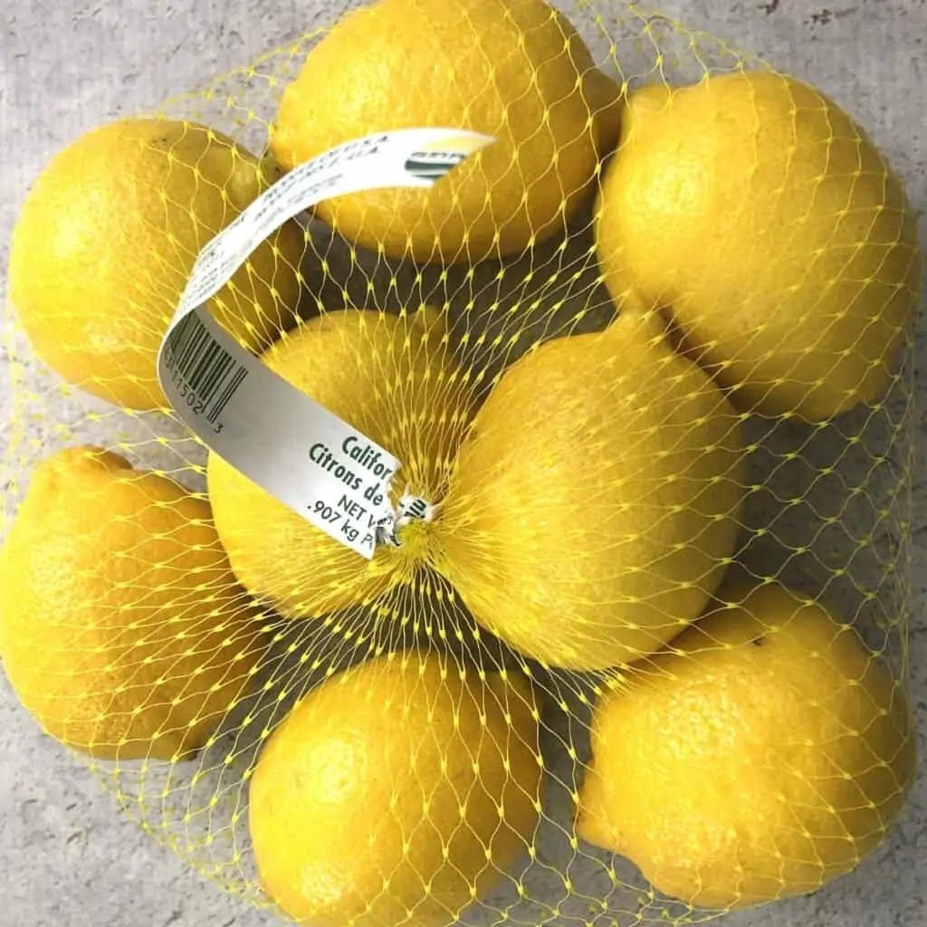 Bag of lemons.