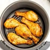 Chicken drumsticks in the air fryer.