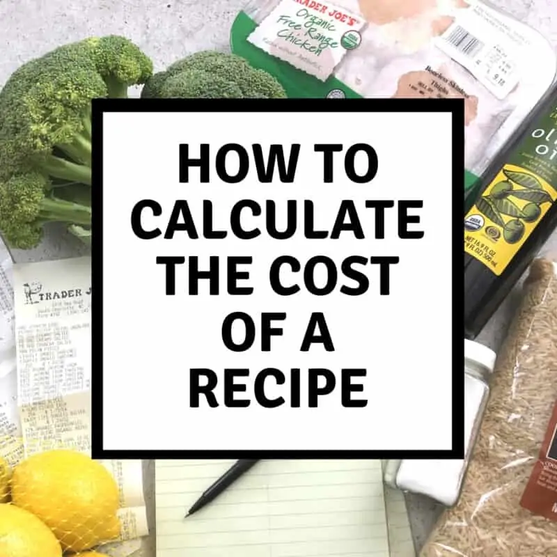 photo with groceries and note pad