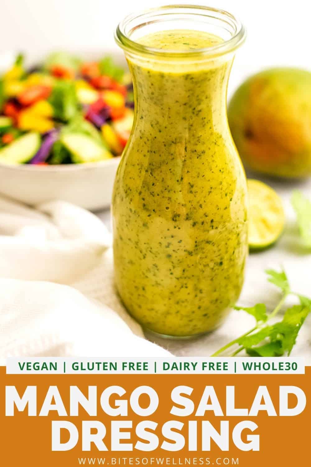 Mango Salad Dressing (Easy & Ready in 5 Minutes) Bites of Wellness