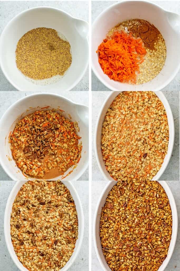 How to make baked carrot cake oatmeal.