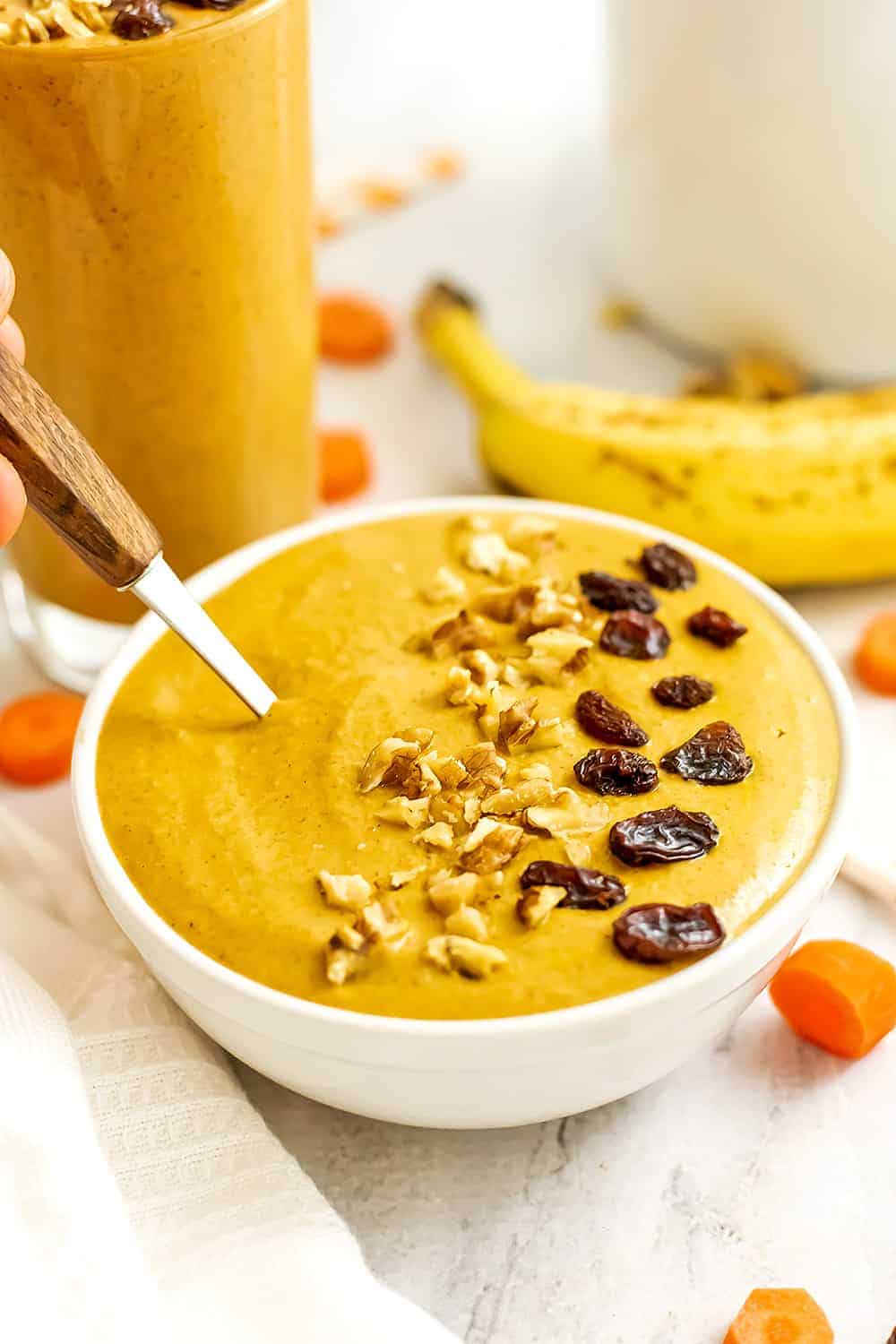 Carrot Banana Smoothie Bites of Wellness