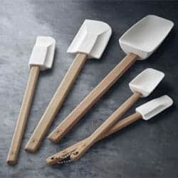 Wooden spoon and spatulas