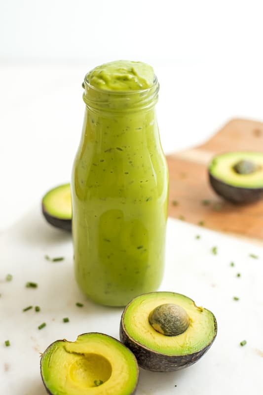 Creamy Vegan Avocado Ranch Dressing Bites of Wellness