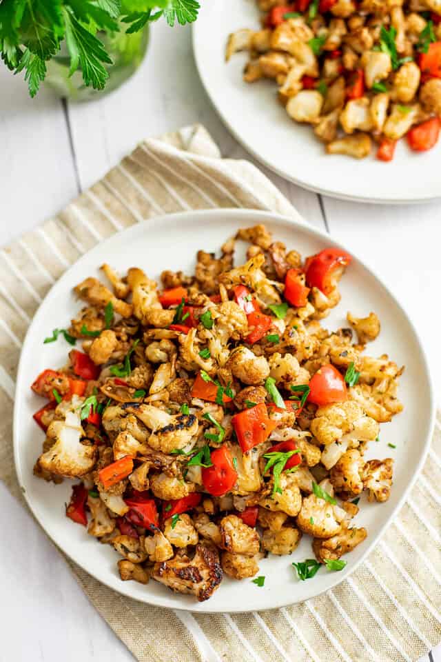 Simple Balsamic Roasted Cauliflower - Bites of Wellness