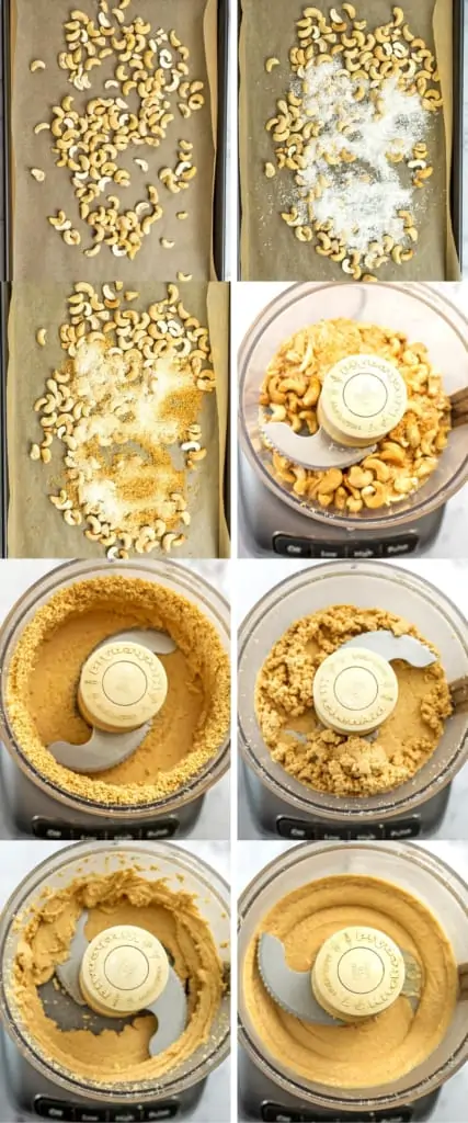 Steps on how to make cashew coconut butter.
