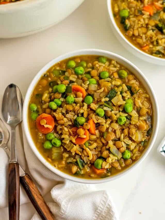 How to Make Brown Rice Lentil Soup