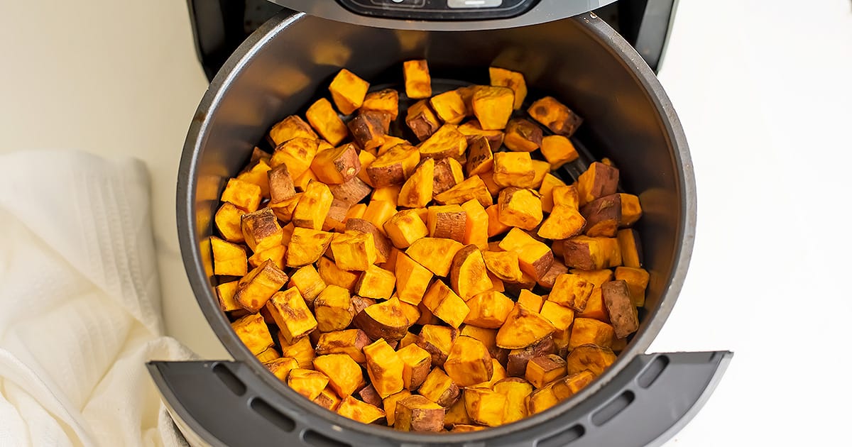 Air Fryer Sweet Potato Cubes - Quick, Easy and Simple