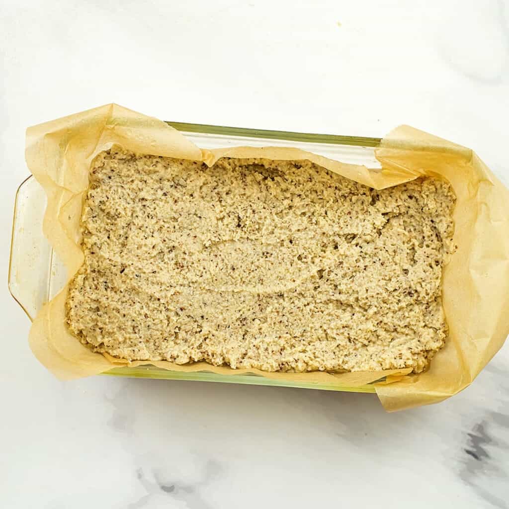 Gluten free corbread with almond flour before baking.