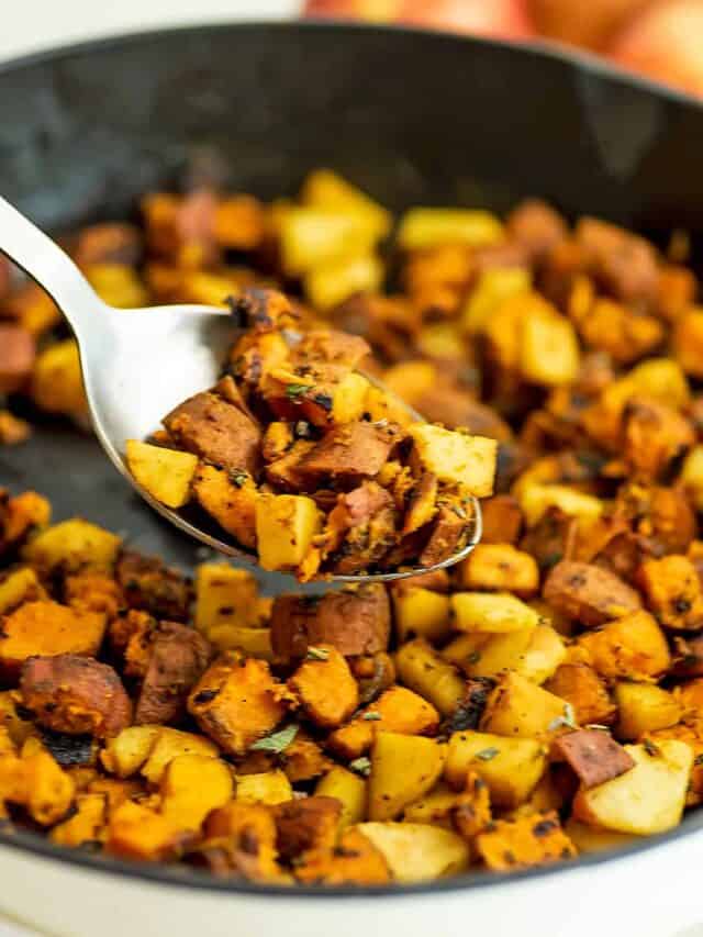 How to make sweet potato apple hash - Bites of Wellness