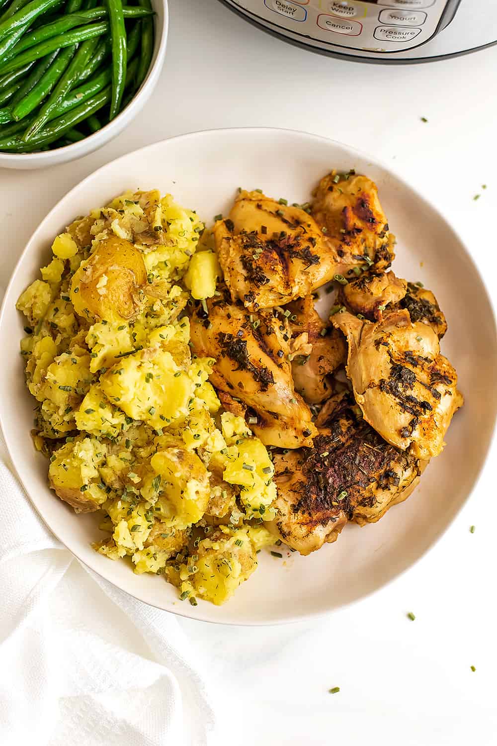 Instant Pot Chicken Thighs and Potatoes - Bites of Wellness