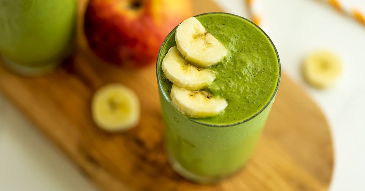 Apple Banana Spinach Smoothie Simple & Easy Bites of Wellness
