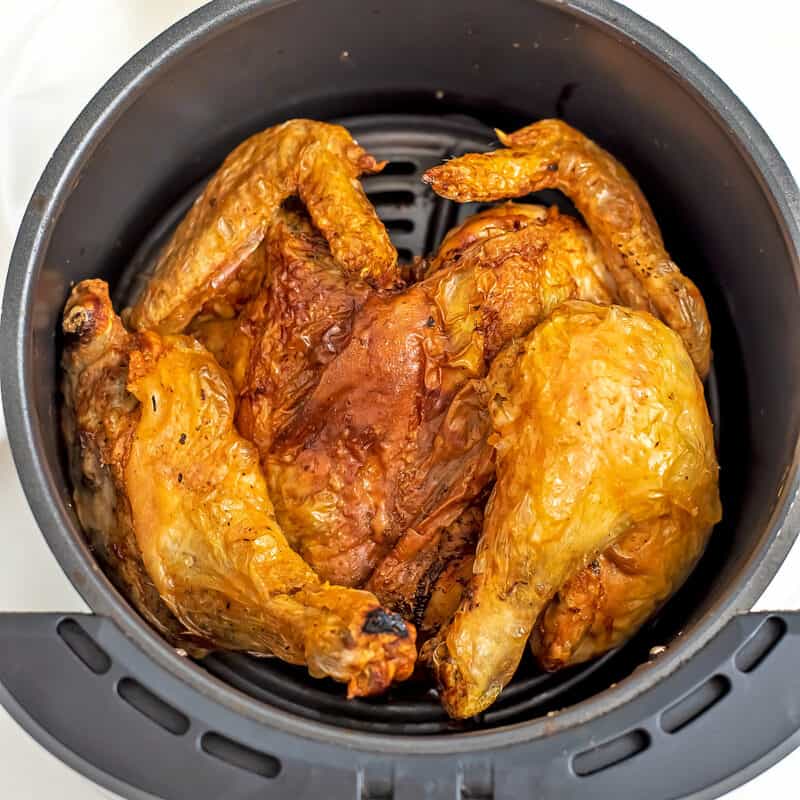 Air Fryer Spatchcock Chicken - Bites of Wellness