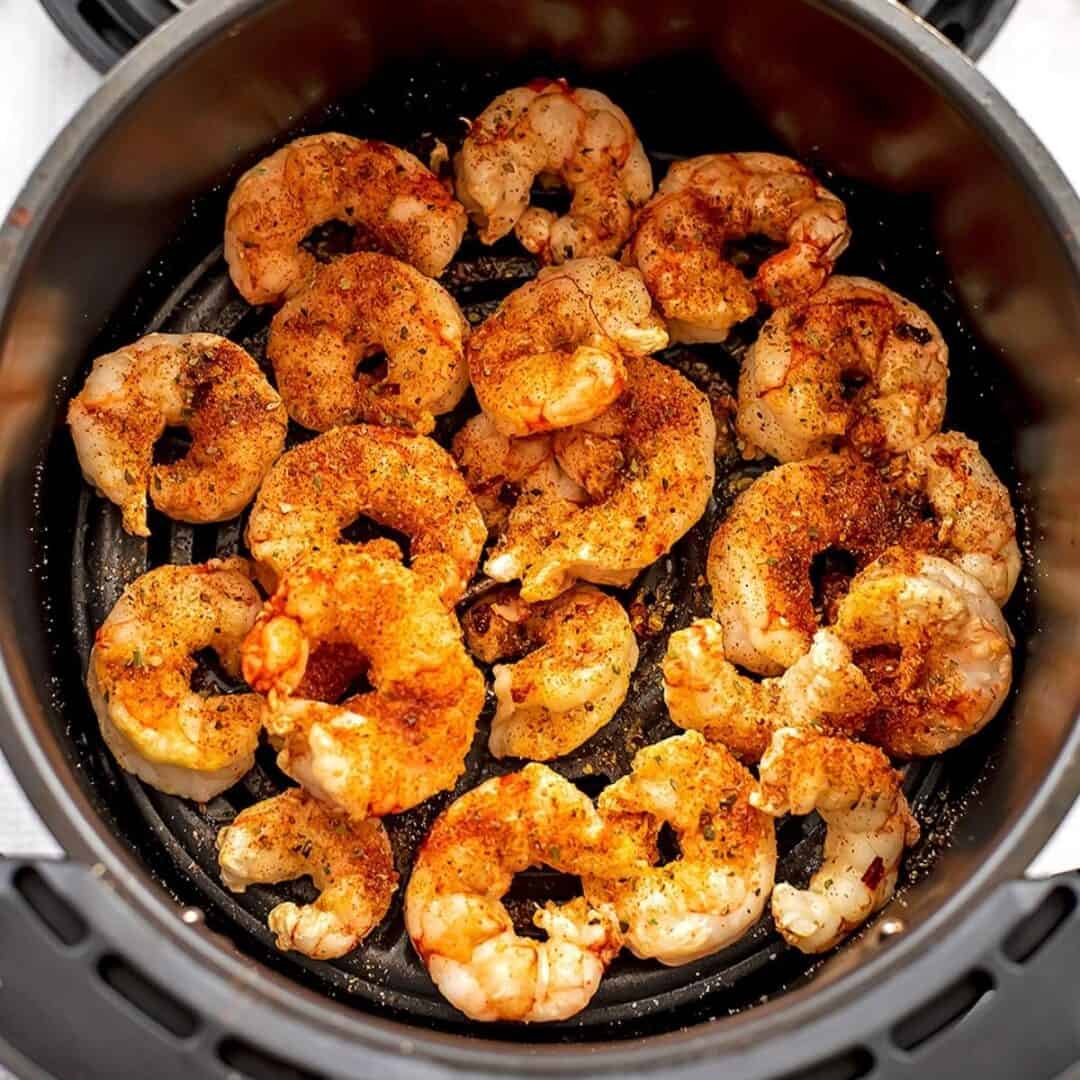 Air Fryer Frozen Shrimp - Quick, Easy, Simple Recipe | Bites of Wellness