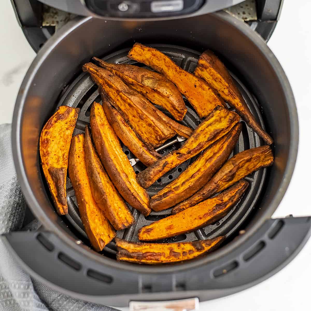 Air Fryer Bako Sweet Potato Wedges - First Time Vegan
