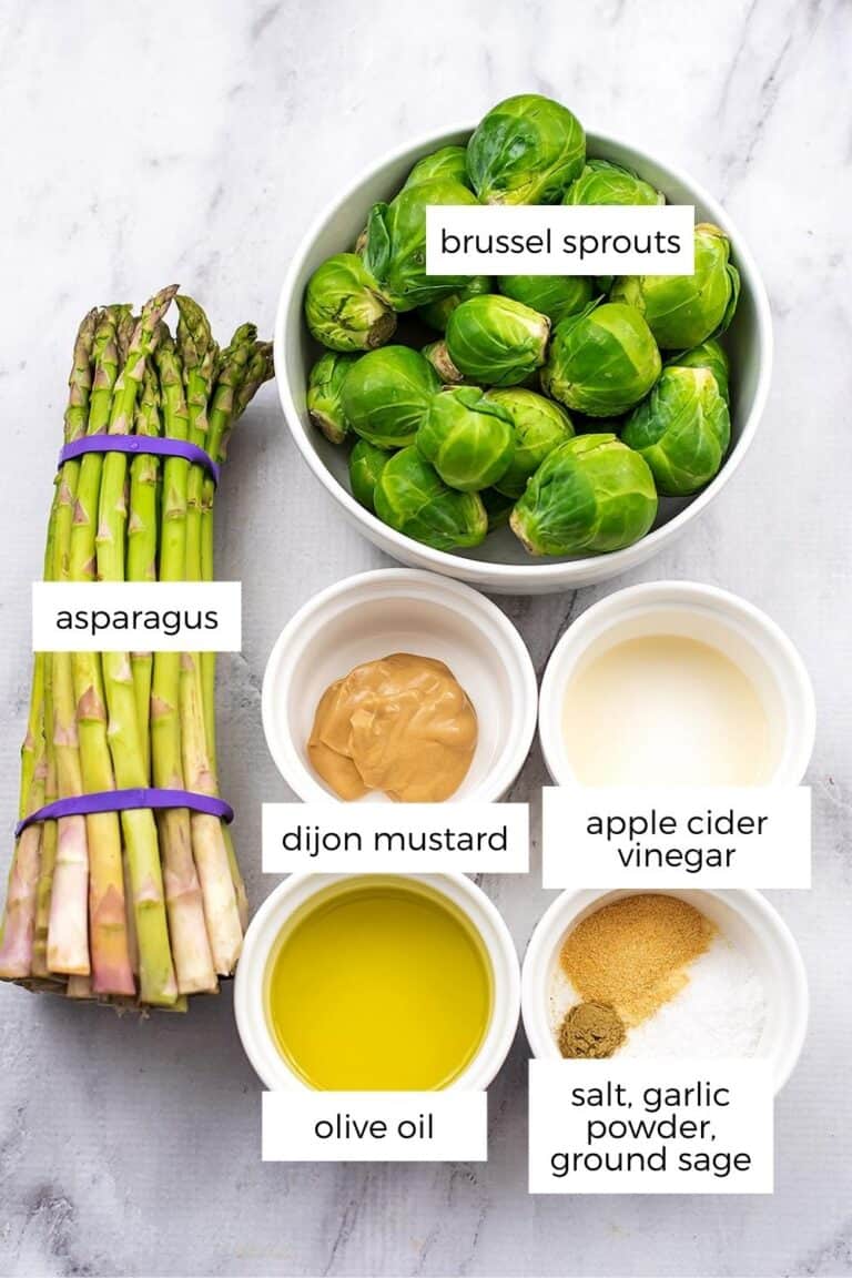 Roasted Brussel Sprouts and Asparagus Bites of Wellness