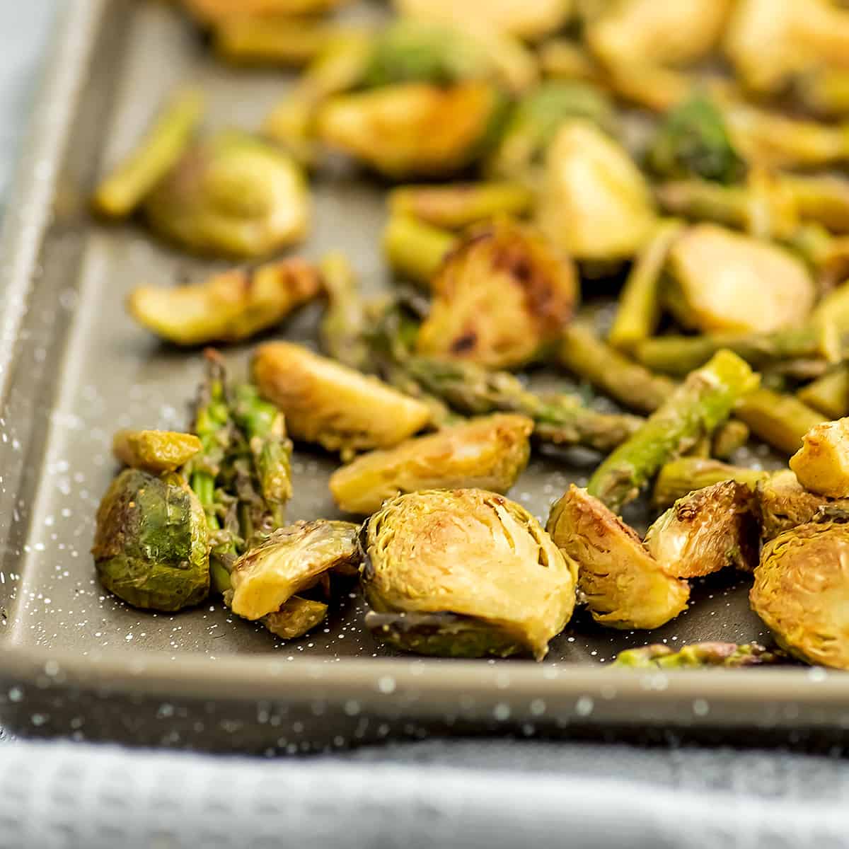 Roasted Brussel Sprouts and Asparagus Bites of Wellness