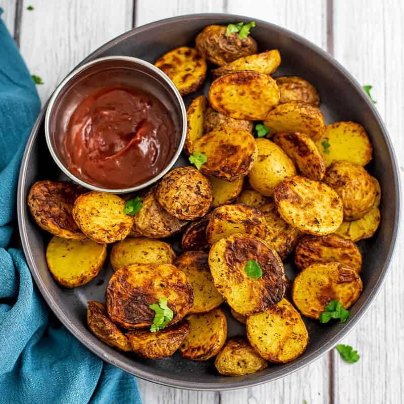 Air Fryer Smashed Potatoes | Bites of Wellness