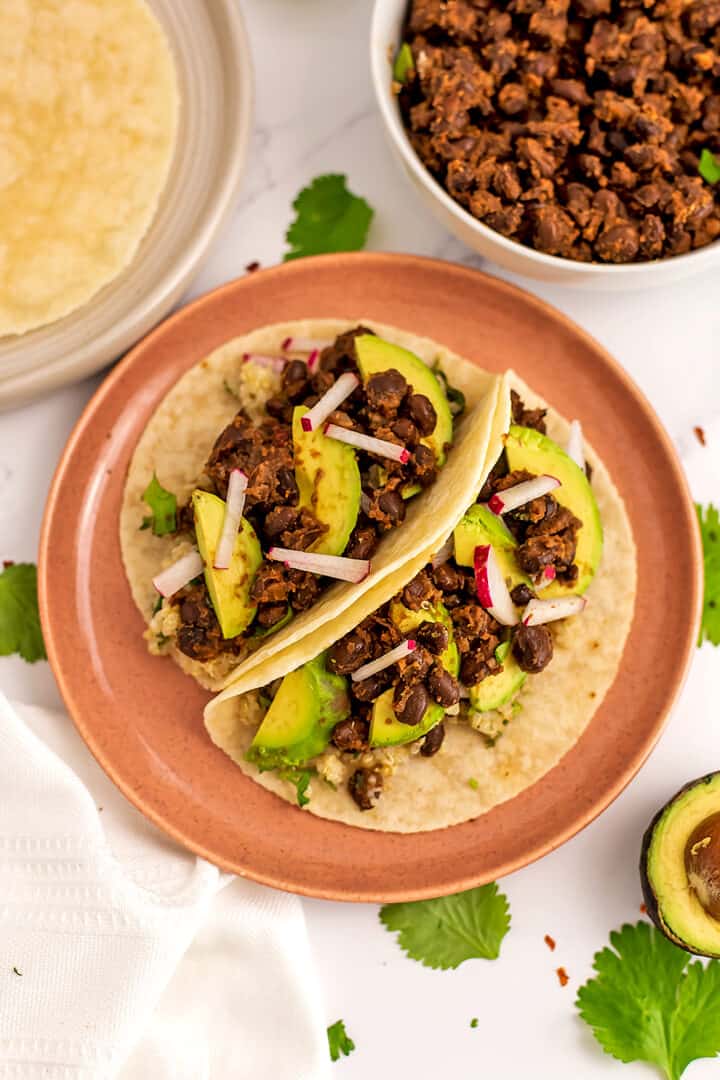 Mexican Black Beans For Tacos - Quick And Easy 