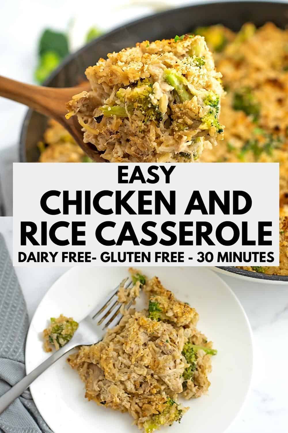 Dairy Free Chicken Rice Casserole No Soup Bites of Wellness