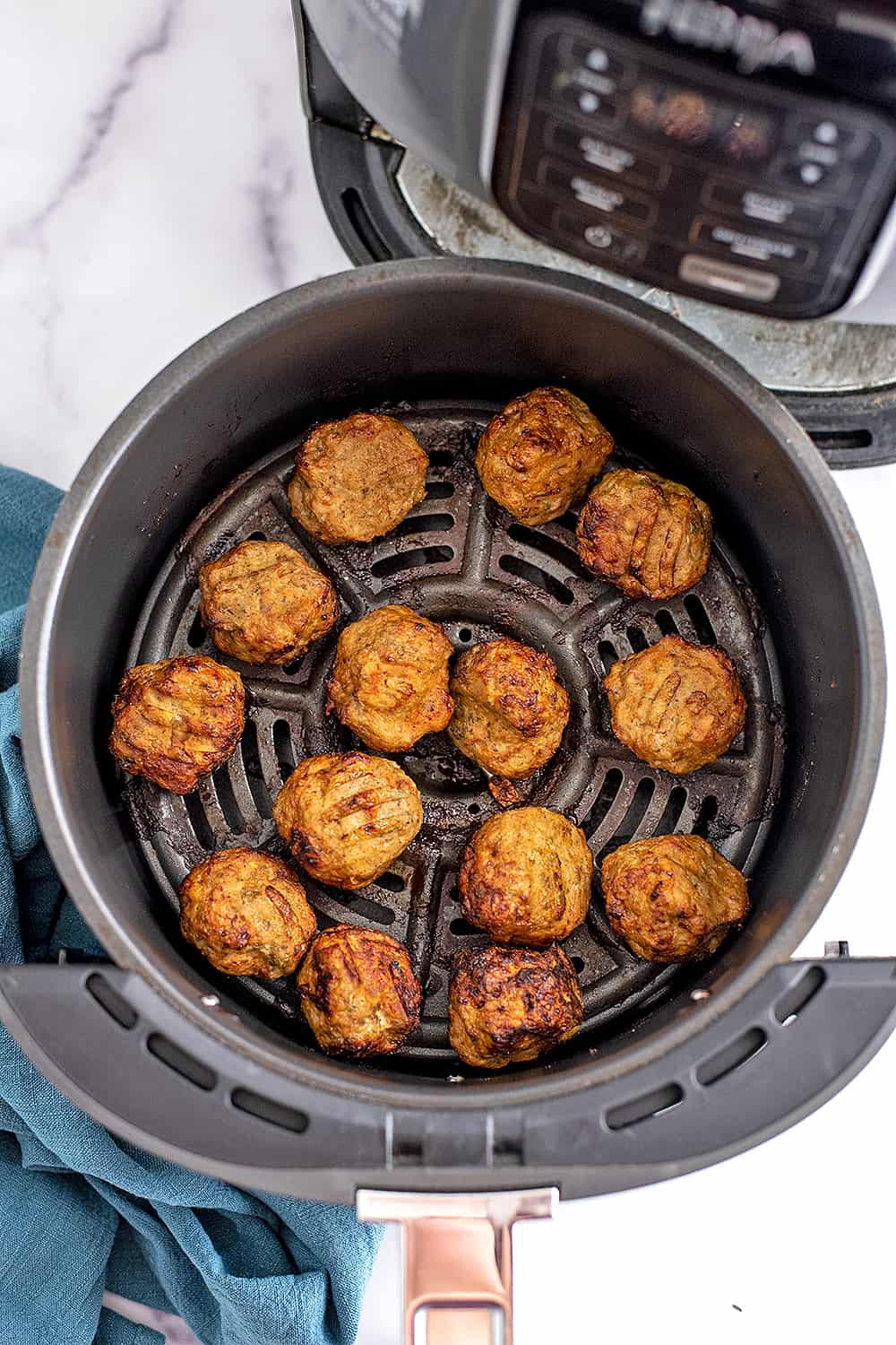 Air Fryer Chicken Meatballs - Quick, Easy, 15 Minutes | Bites of Wellness