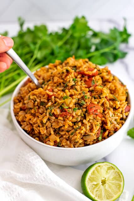 Chimichurri Rice - Quick, Easy and Healthy | Bites of Wellness